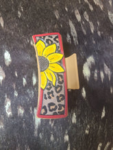 Load image into Gallery viewer, Hand Tooled &amp; Painted Hair Clip - Jeans Jewels and Jesus Boutique
