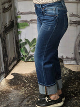 Load image into Gallery viewer, High Rise Straight Jean With Wide Cuff - Jeans Jewels and Jesus Boutique
