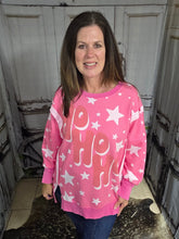 Load image into Gallery viewer, Ho Ho Ho Sweatshirt-Pink - Jeans Jewels and Jesus Boutique
