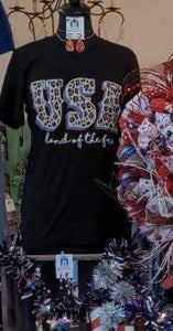 USA Leopard Print Tee