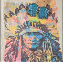 Load image into Gallery viewer, Colorful Indian w/Headdress Tee
