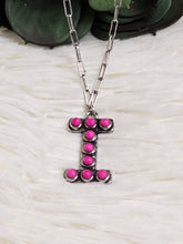 Load image into Gallery viewer, Initial Stone Pendant Necklace -17 Letters - Jeans Jewels and Jesus Boutique
