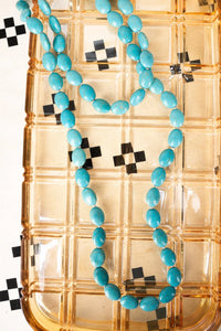 Bold Moves Turquoise Bead Necklace