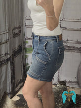 Load image into Gallery viewer, Judy Blue HW Utility Mid Length Shorts - Jeans Jewels and Jesus Boutique
