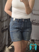 Load image into Gallery viewer, Judy Blue HW Utility Mid Length Shorts - Jeans Jewels and Jesus Boutique

