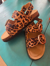 Load image into Gallery viewer, Leopard Print Triple Buckle Sandal - Jeans Jewels and Jesus Boutique
