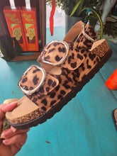 Load image into Gallery viewer, Leopard Print Triple Buckle Sandal - Jeans Jewels and Jesus Boutique
