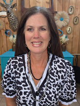 Load image into Gallery viewer, Leopard V Neck Top - Jeans Jewels and Jesus Boutique
