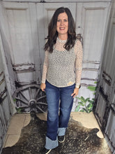 Load image into Gallery viewer, Mid Rise Wide Straight Jeans With Wide Cuff - Jeans Jewels and Jesus Boutique
