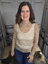 Load image into Gallery viewer, Mocha Leopard Mesh - Jeans Jewels and Jesus Boutique
