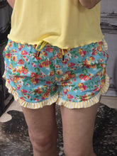 Load image into Gallery viewer, Painted Florals Ruffle Shorts - Jeans Jewels and Jesus Boutique
