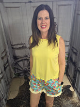 Load image into Gallery viewer, Painted Florals Ruffle Shorts - Jeans Jewels and Jesus Boutique

