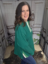 Load image into Gallery viewer, Ribbed Long-Sleeved Top-Green - Jeans Jewels and Jesus Boutique
