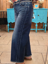 Load image into Gallery viewer, Risen Slouchy Crop Barrel Jean with Embroidered Detail Waist &amp; Hem - Jeans Jewels and Jesus Boutique
