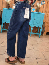 Load image into Gallery viewer, Risen Slouchy Crop Barrel Jean with Embroidered Detail Waist &amp; Hem - Jeans Jewels and Jesus Boutique
