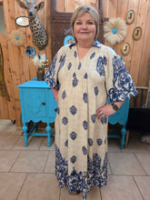 Load image into Gallery viewer, Umgee Boho Medallion Maxi Dress
