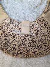 Load image into Gallery viewer, Alanna Embossed Leather Bag-Cream
