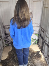 Load image into Gallery viewer, Brushed Crew Neck Sweater-Ocean Blue
