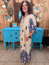 Load image into Gallery viewer, Umgee Boho Medallion Maxi Dress
