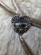 Load image into Gallery viewer, Western Heart Hand Stone Stretch Ring
