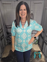 Load image into Gallery viewer, Turquoise Dreams Top
