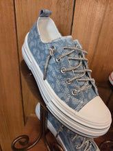 Load image into Gallery viewer, Very G Aman Leopard Denim Sneakers
