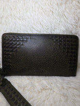 Load image into Gallery viewer, Zidana Elko Braided Veg Tanned Leather Wallet-Olive Green
