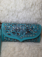 Load image into Gallery viewer, Wildflower Story Handtooled Leather Wallet
