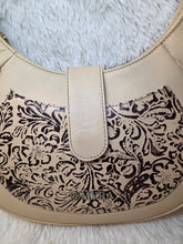Load image into Gallery viewer, Alanna Embossed Leather Bag-Cream
