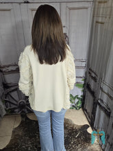 Load image into Gallery viewer, Oatmeal Frayed Lightweight Sweatshirt
