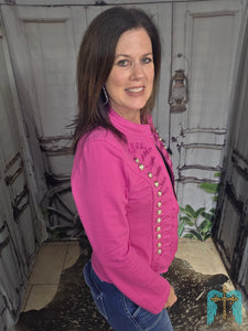 Hot Pink Military Jacket