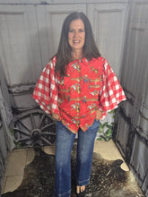 Load image into Gallery viewer, Wild West Retro w/Gingham Sleeve
