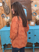 Load image into Gallery viewer, Umgee Desert Bloom Terracotta Blouse
