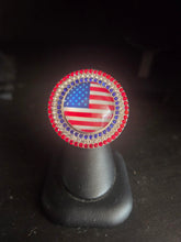 Load image into Gallery viewer, Flag Bling Stretch Ring
