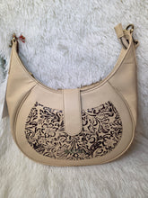 Load image into Gallery viewer, Alanna Embossed Leather Bag-Cream
