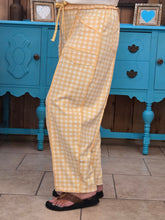 Load image into Gallery viewer, Soft Brushed Checkered Barrel Knit Pants-Yellow
