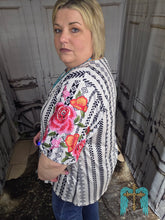 Load image into Gallery viewer, Aztec Top With Emcroidered Sleeves
