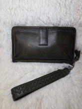 Load image into Gallery viewer, Zidana Elko Braided Veg Tanned Leather Wallet-Olive Green
