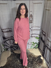 Load image into Gallery viewer, Soft Lounge/pajama Set-Dark Red
