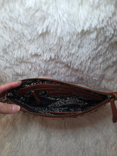Load image into Gallery viewer, Nova Point Studded Wash Leather Pouch-Bronze
