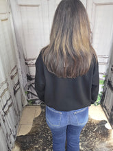 Load image into Gallery viewer, Western Bootstitch Embroidered Sweatshirt-Black
