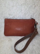 Load image into Gallery viewer, Nova Point Studded Wash Leather Pouch-Bronze
