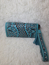 Load image into Gallery viewer, Wildflower Story Handtooled Leather Wallet
