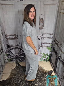 Make A Wish Lounge/Travel Set-Heather Grey