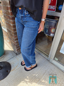 Risen HR Barrel Cuffed Jeans