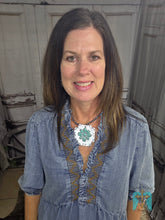 Load image into Gallery viewer, Washed Denim Tiered Dress
