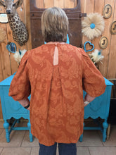 Load image into Gallery viewer, Umgee Desert Bloom Terracotta Blouse
