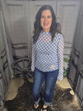 Load image into Gallery viewer, Blue Checkered Mesh
