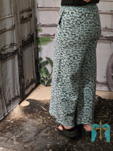 Load image into Gallery viewer, Faded Teal Leopard Wide Leg Pants
