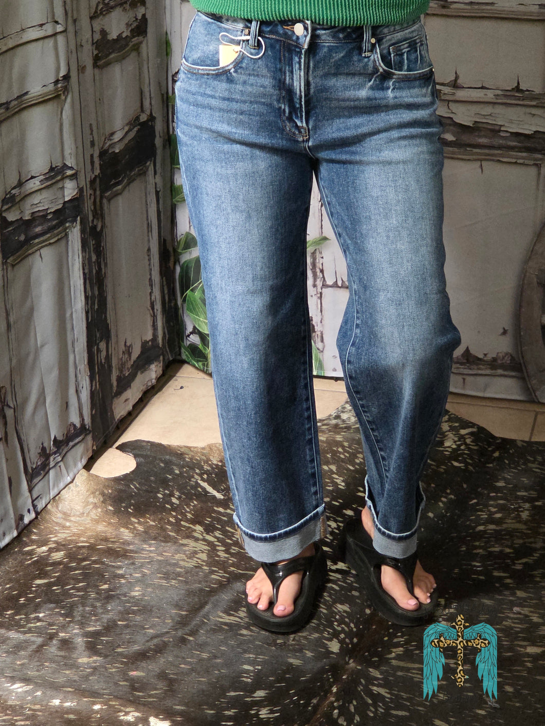 Risen HR Barrel Cuffed Jean